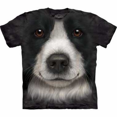 All-over print t-shirt met border collie hond
