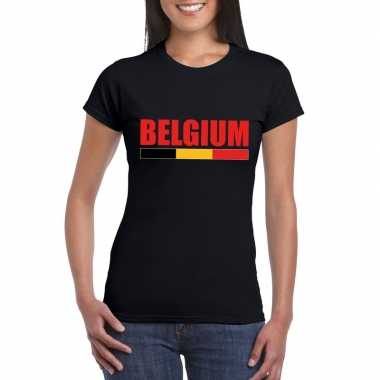 Belgium supporter shirt zwart dames