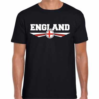 Engeland / england landen shirt met engelse vlag zwart voor heren
