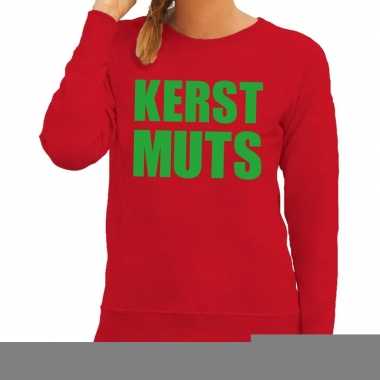 Foute kersttrui rood kerstmuts dames