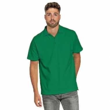 Grasgroene poloshirts