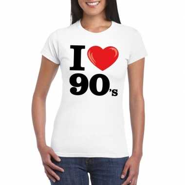 I love 90's t-shirt wit dames