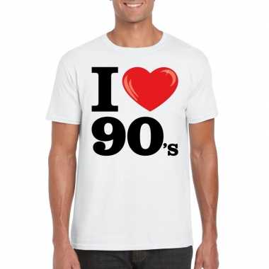 I love 90's t-shirt wit heren