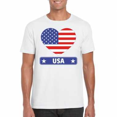 I love amerika t-shirt wit heren