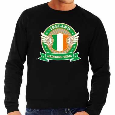 Ireland drinking team sweater zwart heren