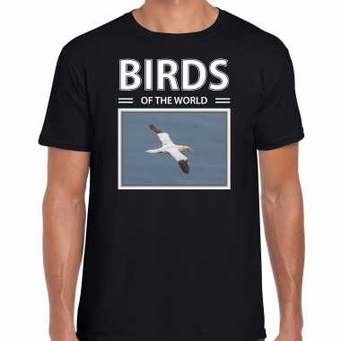 Jan van gent foto t-shirt zwart voor heren - birds of the world cadeau shirt jan van gent vogels liefhebber