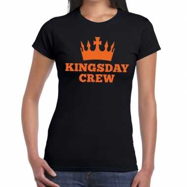Kingsday crew t-shirt zwart dames