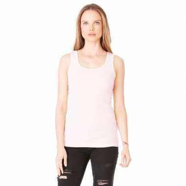 Lichtroze dames singlet