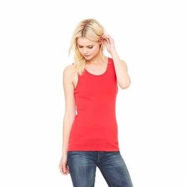 Rode dames singlet