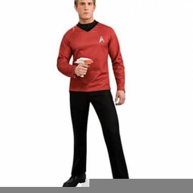 Startrek shirt rood met col