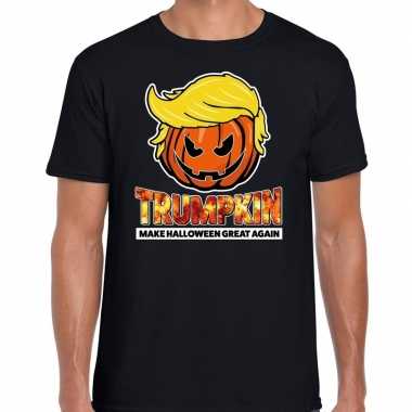 Trumpkin make halloween great again horror shirt zwart voor heren