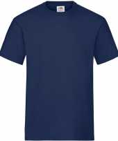 3 pack maat xl donkerblauwe navy t-shirts met ronde hals 195 gr voor heren