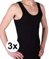 3 pack zwarte beeren heren hemd ondergoed maat l