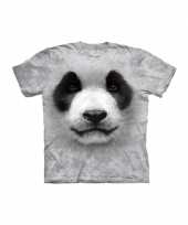 All over print kids t-shirt met panda 10080268
