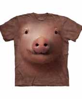 All over print kids t-shirt met varken