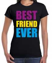 Best friend ever beste vriend ooit fun verjaardag t-shirt zwart voor dames