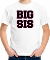 Big sis grote zus kado shirt voor meisjes kinderen wit