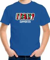 Blauw fan shirt kleding italy supporter ek wk voor kinderen