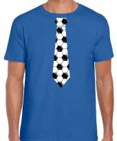 Blauw fan shirt kleding voetbal stropdas ek wk voor heren
