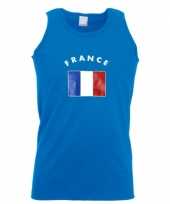 Blauw heren shirtje met franse vlag 10041531