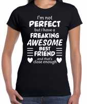 Freaking awesome best friend beste vriend cadeau t-shirt zwart voor heren