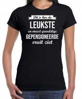 Geweldige gepensioneerde t-shirt kleding zwart dames pensioen vut kado