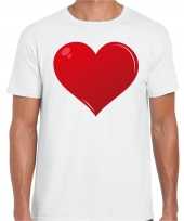 Hart voor de zorg kado shirt wit voor heren