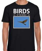 Havik foto t-shirt zwart voor heren birds of the world cadeau shirt havik roofvogels liefhebber