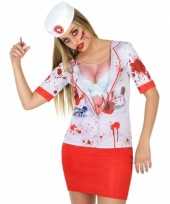 Horror zuster shirt verkleedoutfit