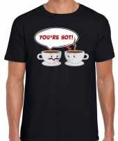 Koffie kopjes kado shirt valentijn zwart voor heren