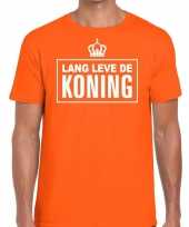 Lang lebe der konig duitse tekst-shirt oranje heren 10143246
