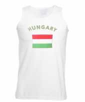Mouwloos t-shirt met hongarije vlag