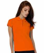 Oranje poloshirt voor dames