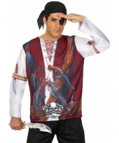 Piraten shirt verkleedoutfit