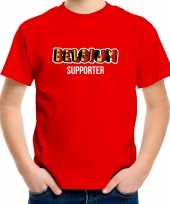 Rood fan shirt kleding belgium supporter ek wk voor kinderen