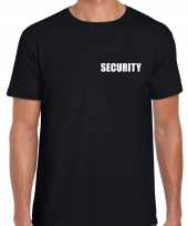 Security t shirt zwart voor heren 10221382