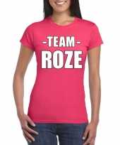Team roze shirt dames voor sportdag