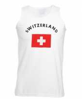 Zwitserland vlaggen tanktop t-shirt